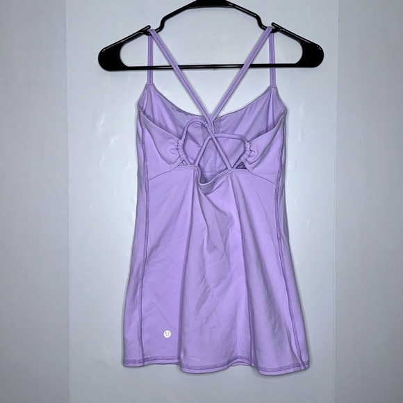 Lululemon Dancing Warrior tank top in pretty purple size 6 - Picture 4 of 6